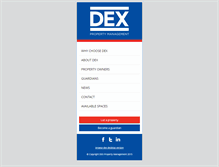 Tablet Screenshot of dexpropertymanagement.co.uk